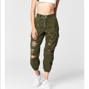 Carmar green baggy joggers from LF